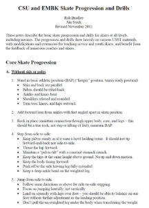 Classic Technique Progression Drills document